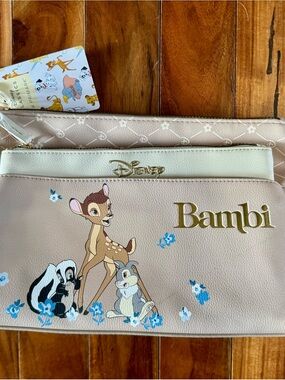 Disney Bambi Floral Zip Pouch set